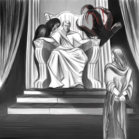 Набросок к роману Мастер и Маргарита. Иешуа и Понтий Пилат