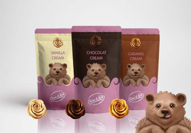 Мишка-няшка в рекламе крема