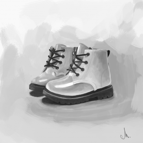 эскиз ботинки