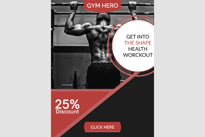Баннер для фитнес-клуба