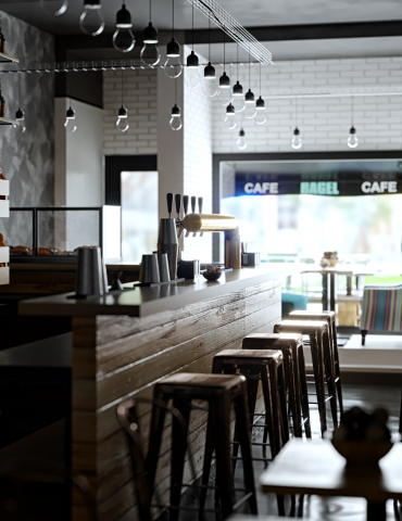 Кафе BAGEL Loundge в Карловых Варах, Чехия