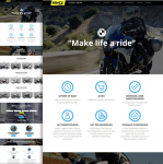 Landing Page. Аренда мотоциклов
