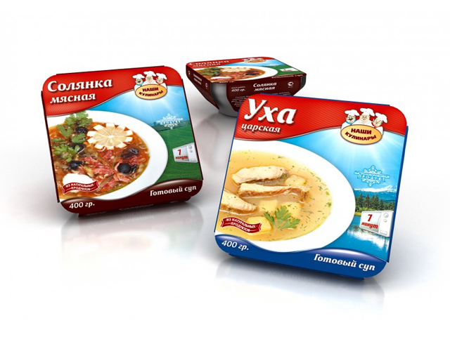 Серия замороженных первых блюд