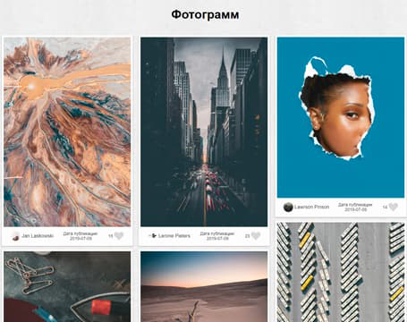 SPA (React+Redux) сайт просмотра фотографий