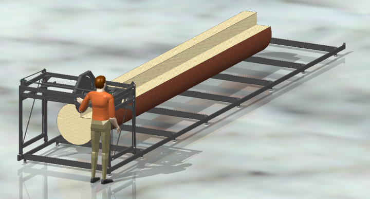 Пилорама дисковая угловая