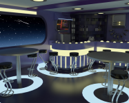 Дизайн бара в sci-fi стиле