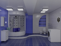 Интерьер ванной в гостинице