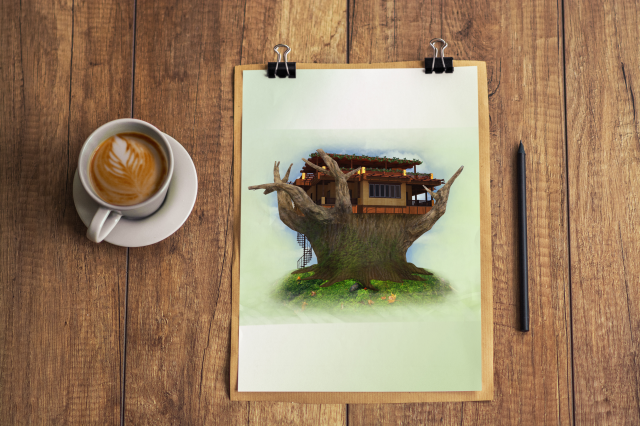 Кафе “Green Garden”  3ds Max,Photoshop,AutoCAD