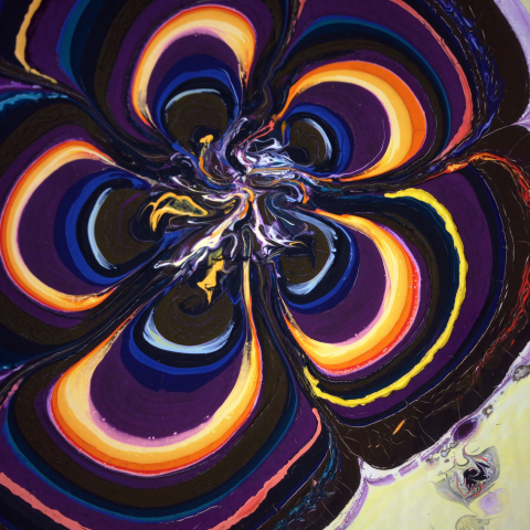 Картина. Техника - Fluid art