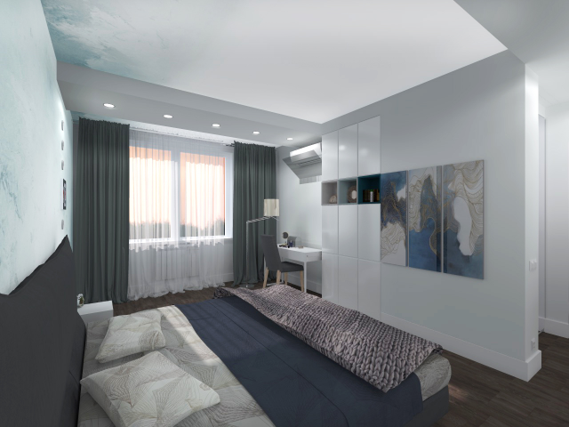 3D visualisation bedroom