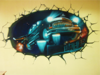 Оформление стенки в Автошколе