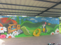 Оформление веранды детского садика