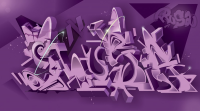 Шрифтовое граффити (Rusa)
