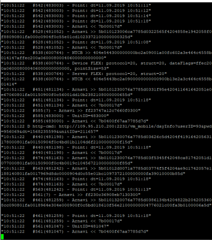 Серверная часть для мониторинга транспортных средств