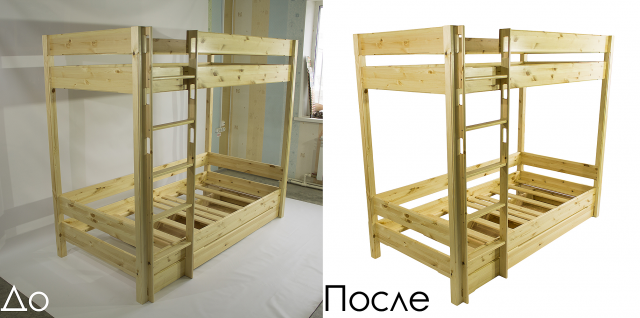 Обтравка и цветокоррекция мебели.