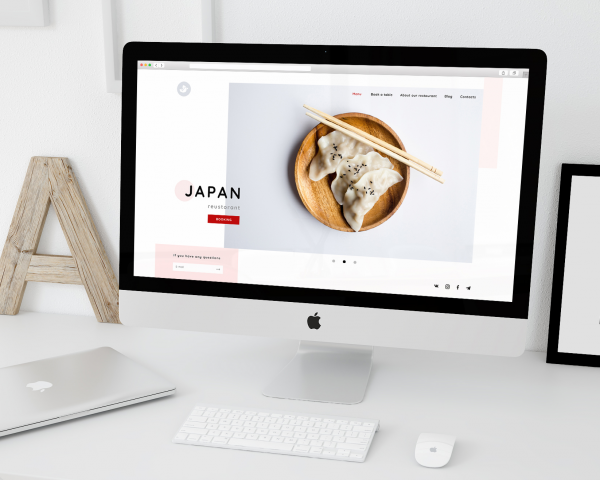landing page для ресторана Японской кухни
