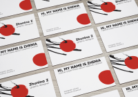 Визитная карточка для графического дизайнера