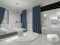 Дизайн и визуализация спальни для девушки