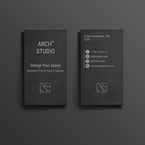 Arch+ Studio Business card