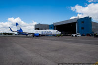 Презентация первого самолёта а/к Belavia в новой ливрее