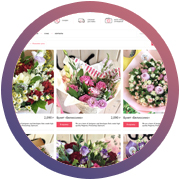 Rose — интернет-магазин цветочных букетов.