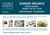Флаер "Sunday Brunch" Four Points by SHERATON