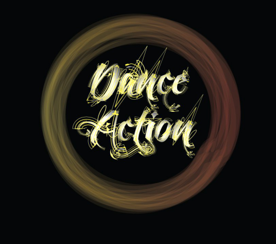 Логотип для студии танцев Dance Action