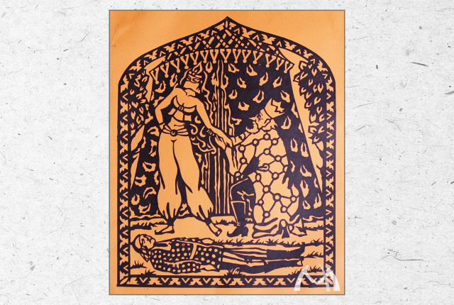 Станковая графика «Шамаханская царица»