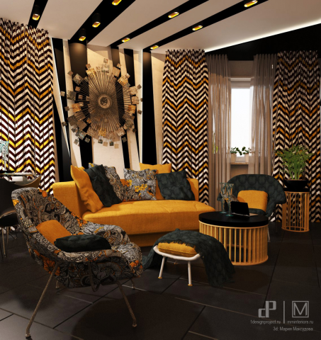 Дизайн-проект трёхкомнатной квартиры в Новой Москве