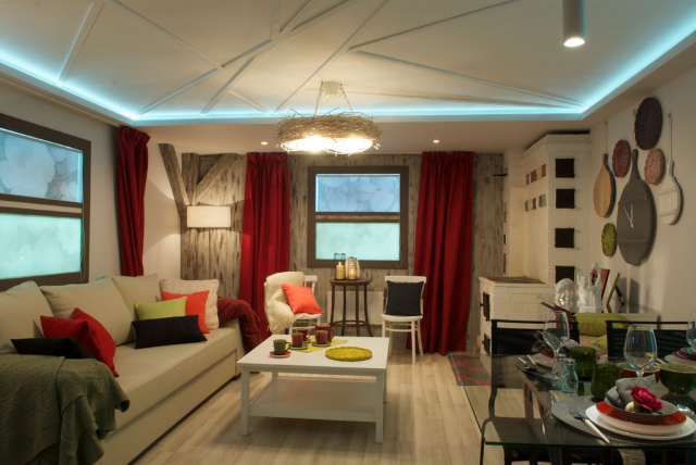 Телевизионный проект "Белая гостиная из полуподвала"