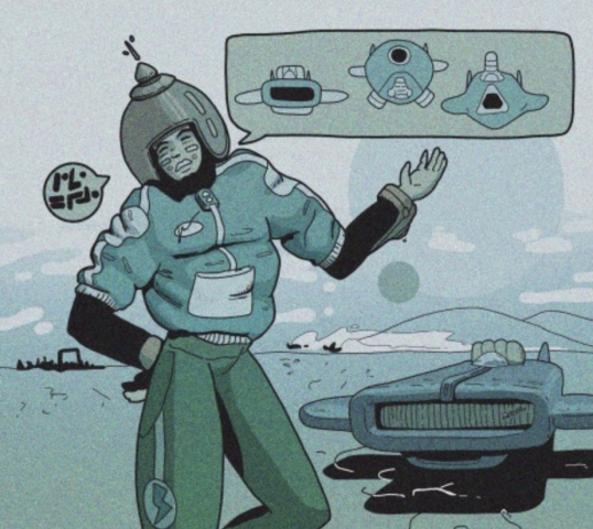 Иллюстрации в стиле ретро футуризм