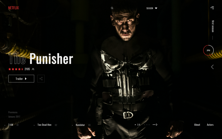 Concept Redesign NETFLIX