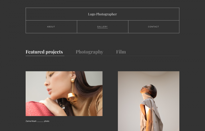 portfolio for photographer