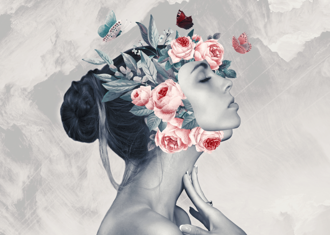 Collage Art/ A Dreamer
