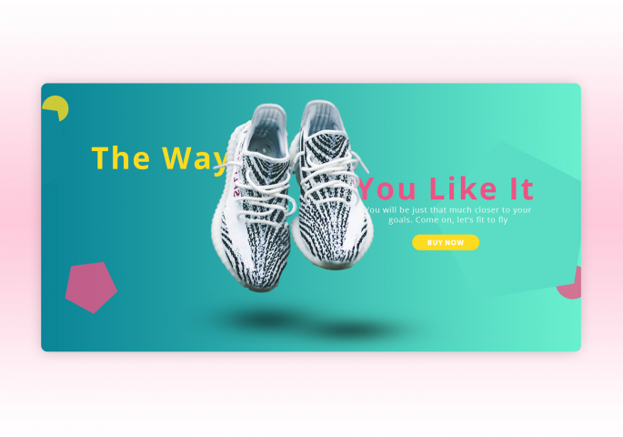 Landing Page для спортивной обуви