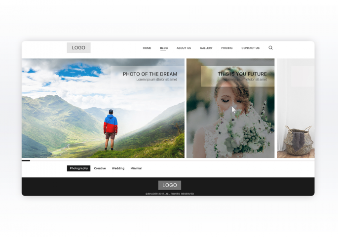 Сайт-портфолио фотоблогера