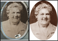 Восстановление изображения со старой эмали.