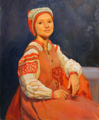 Академическая постановка. Холст, масло