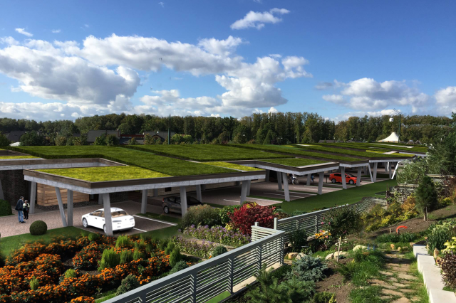 Дом с эксплуатируемой кровлей