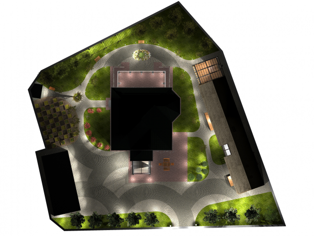 Ландшафт участка (освещение)