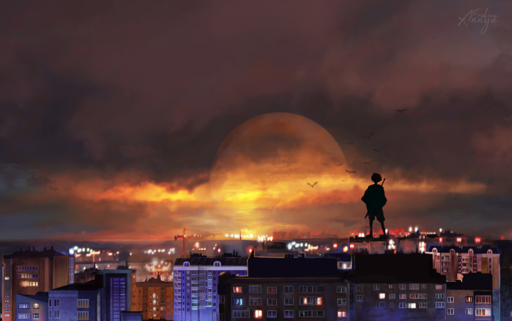 Golden night