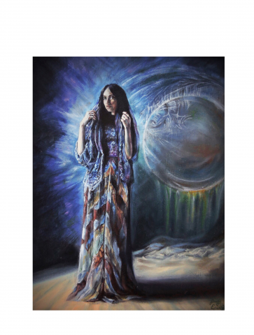 "Midnight radiance", холст масло 40 x 30 см