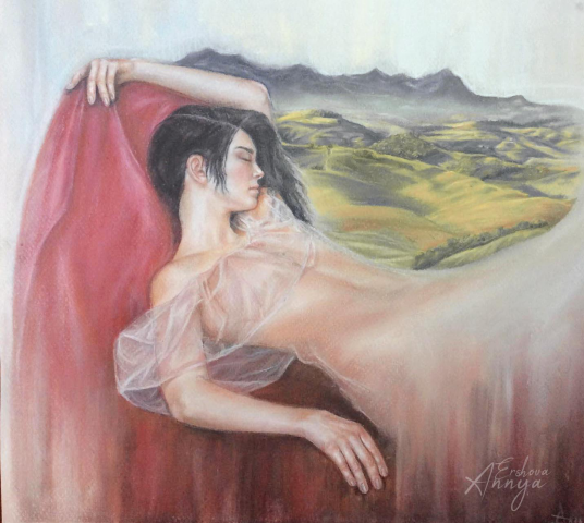 "Mezzogiorno"  рисунок пастелью