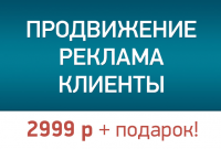 ПРОДВИЖЕНИЕ И РЕКЛАМА САЙТА   - 2999 руб.