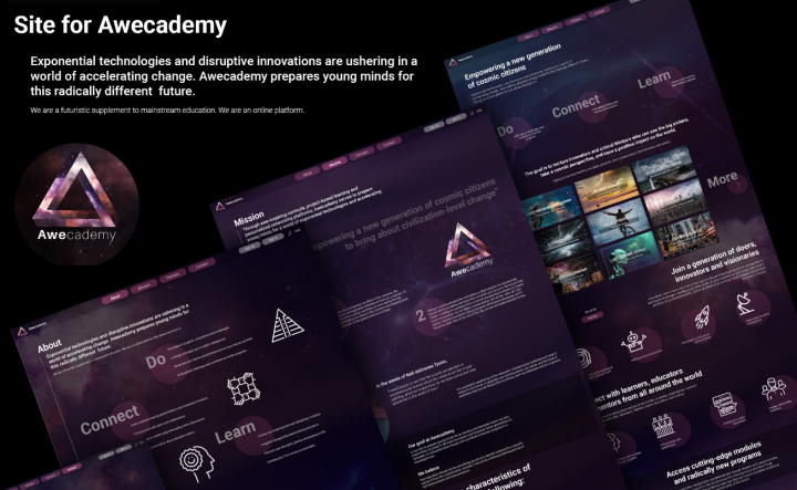 Дизайн сайта для Awecademy.org