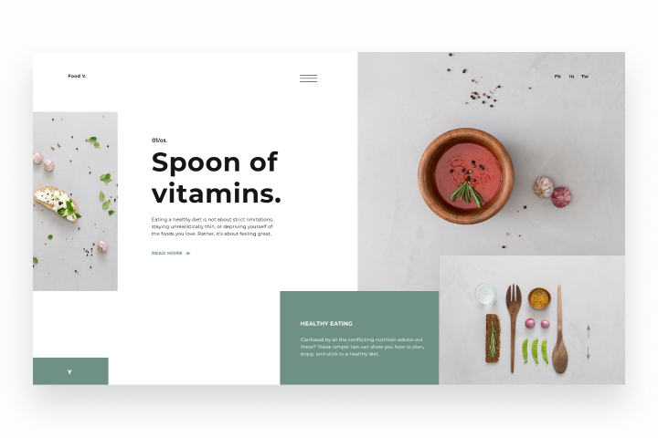 Spoons of vitamins