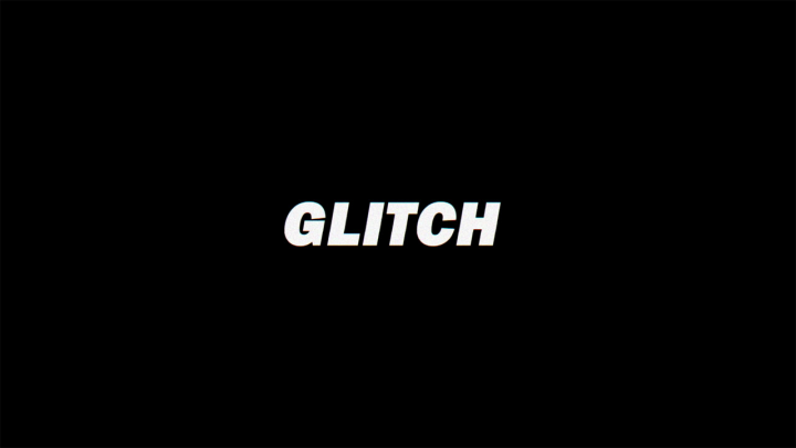 Интро в стиле "Glitch".