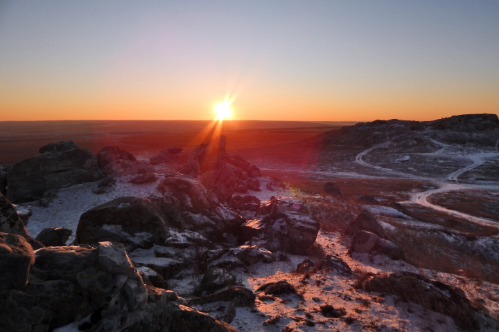 Закат в горах
