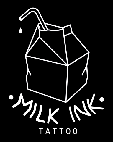 Логотип тату студии "Milk ink tattoo"