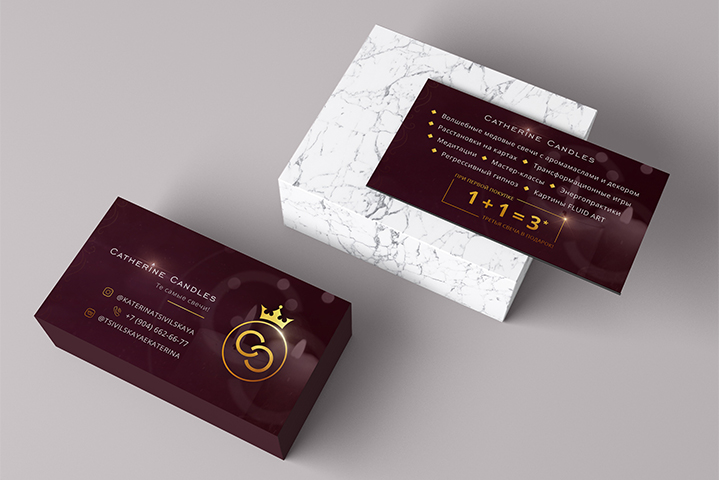 Визитка "Catherine Candles"
